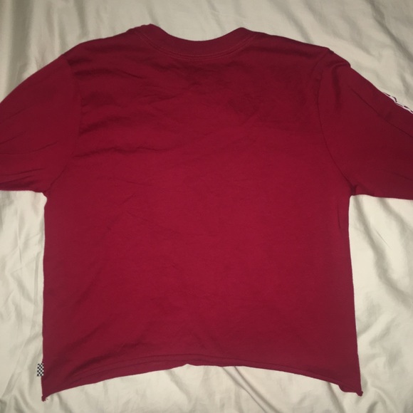VANS NWOT Red Crossed Sticks Womens Tee L - Picture 7 of 7